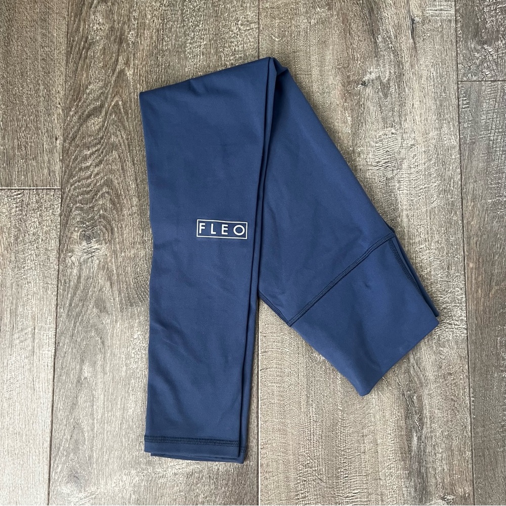 Fleo El Toro High-Rise Leggings Cross Fit Athletic Fitness 25” Blue Size Small